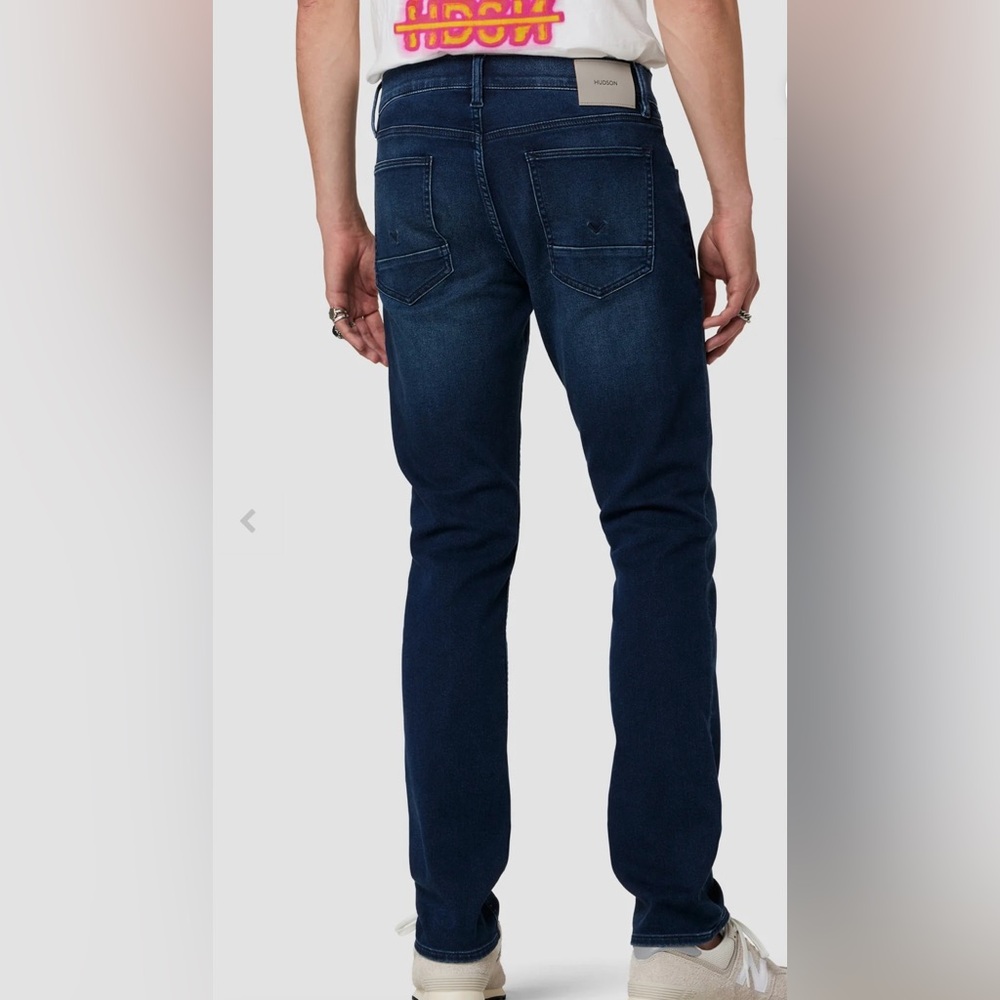 NWOT- Hudson Men’s Blake Slim Straight Jeans - Picture 3 of 11
